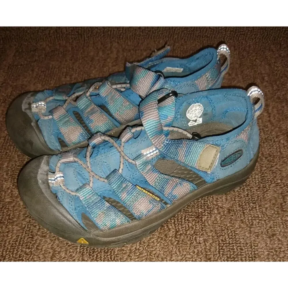 Keen Newport Kids Boys Waterproof Sandals Camo Blue Size 1